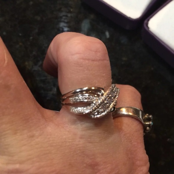 Jewelry - Genuine Diamond Accent Sterling Silver Ring